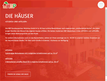 Tablet Screenshot of hbp-wohnbau.de
